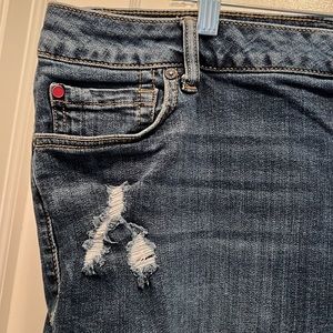 Slink distressed boyfriend jeans. Size 18